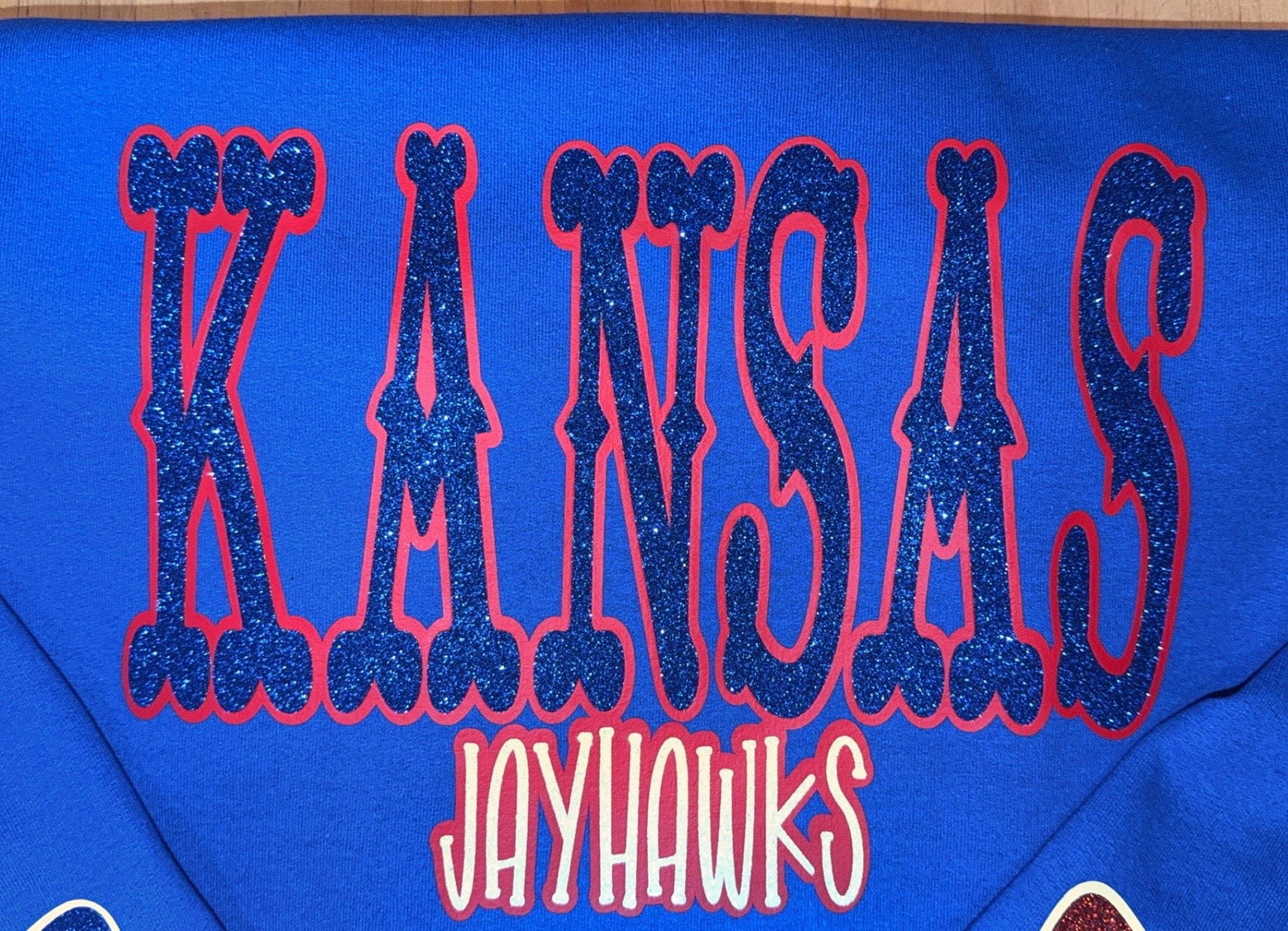 ❤️ KU Sparkly Sweatshirt 💙